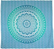 Schattentuch Mandala aus Baumwolle Decke Vorhang Tuch Deko