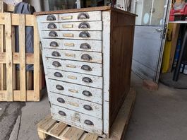 Vintage Industrieschrank / Apothekerschrank 65x102xH:103cm