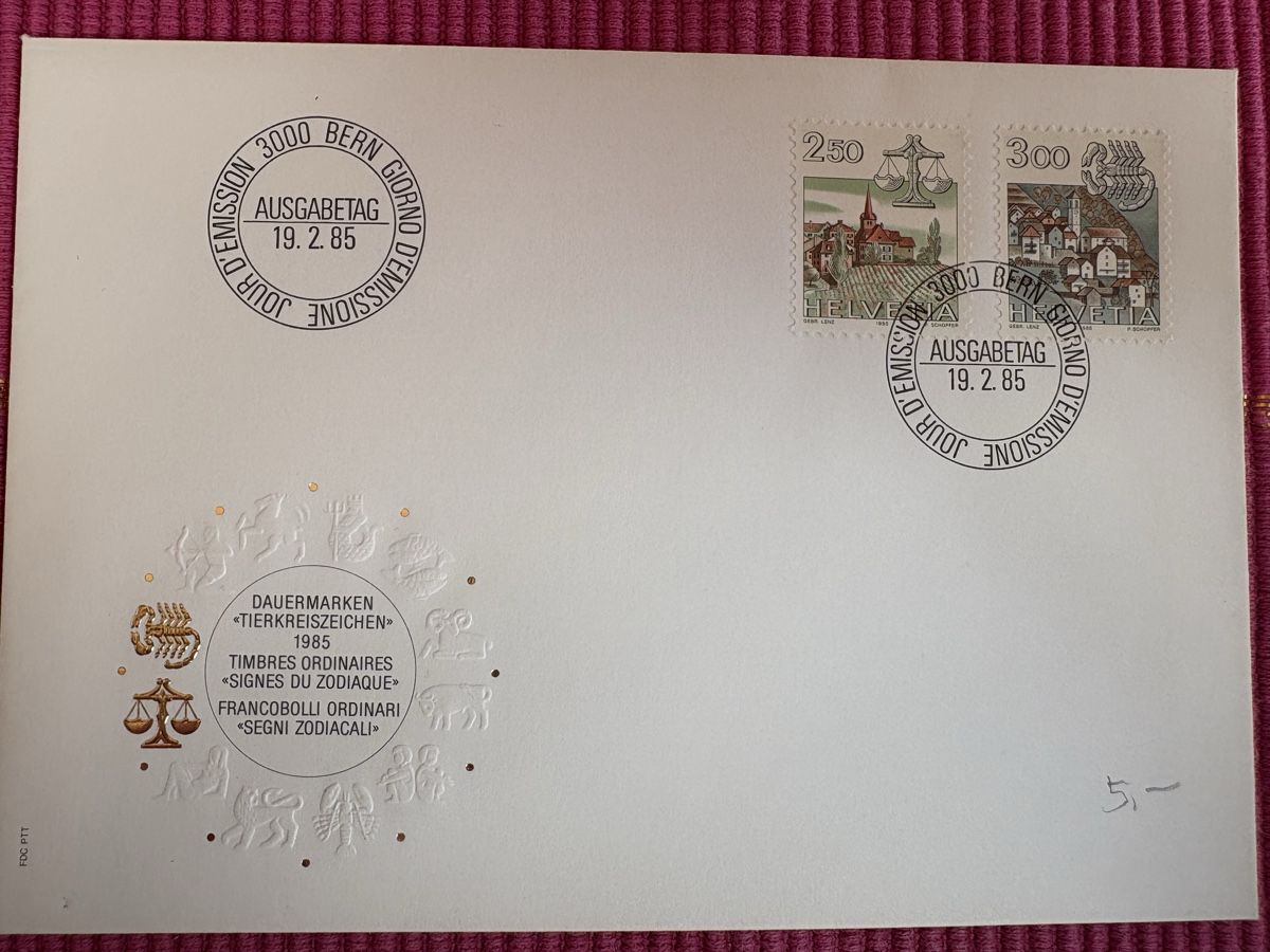 Tutti i francobolli: FDC Znr. 690 & 691 – Usato da Wohlen AG venduto da Eschiedsrichter