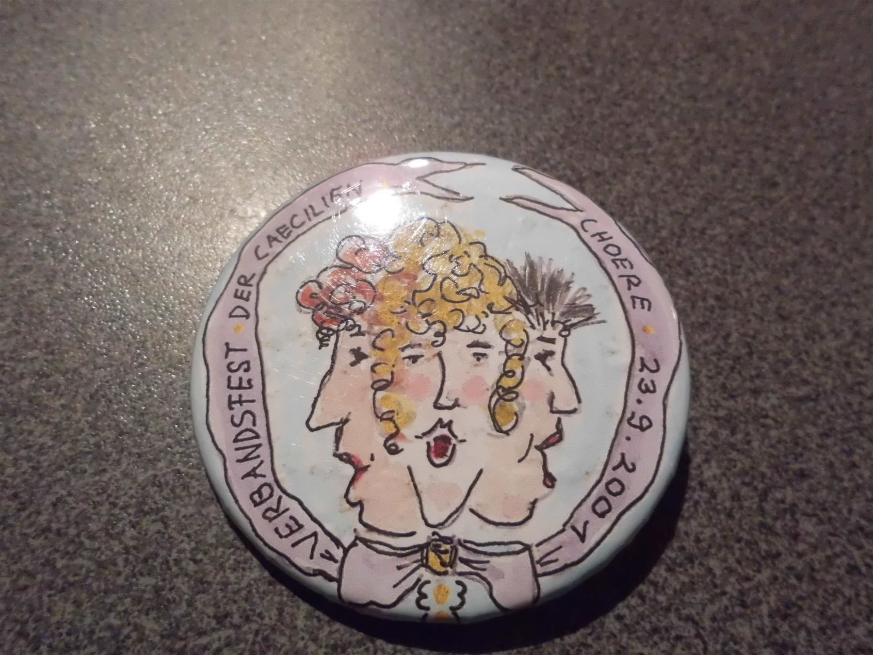 Plaketten & Abzeichen: Button Verbandsfest Der Caecilien Choere – Gebraucht aus Zürich von abraxas1291