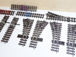 FAMA Alpenbahn 5 x Weiche + 5 x Zubehör Gleis - 0m