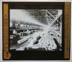 Glasdia Dt. Reich: Hamburg - Lagerschuppen, um 1925