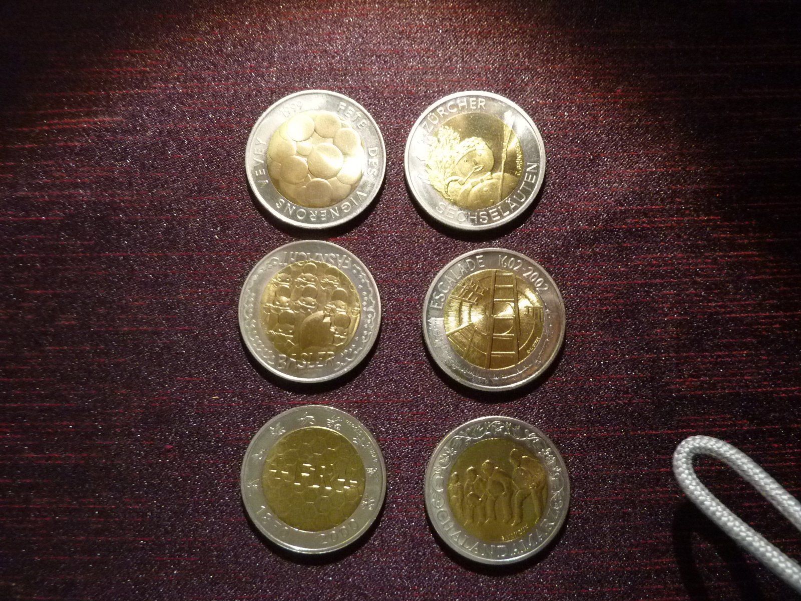 Tutti le monete: 5 Franken Gedenkmünzen bicolor – Usato da Altstätten SG venduto da Toscana1 3