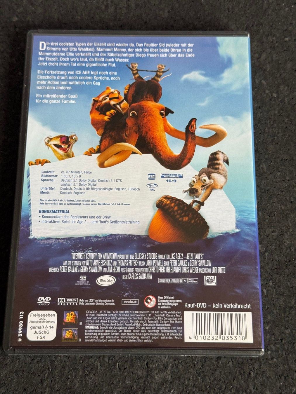 Tous les DVDs: ICE AGE 2 "Jetzt taut's" DVD DE/EN – D'occasion à Fribourg par tschjoly 1