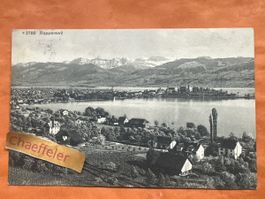 1914 Rapperswil, Stempel  von Hotel Pension du Lac, Rarität!