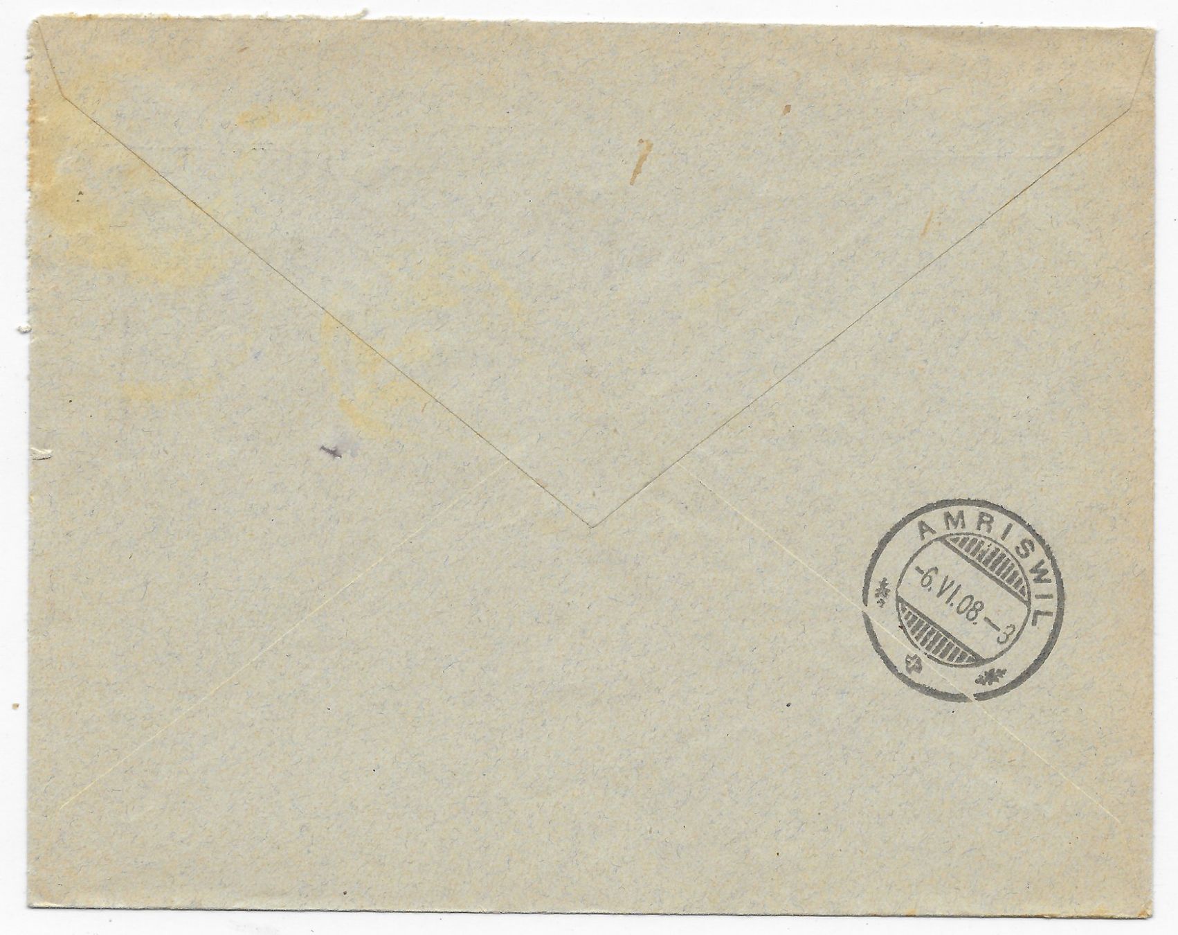 Tutti i francobolli: CH.Sauter-Eiselin, Arbon, Brief nach Amriswil 1908 – Usato da Hefenhofen venduto da Richsalz 1
