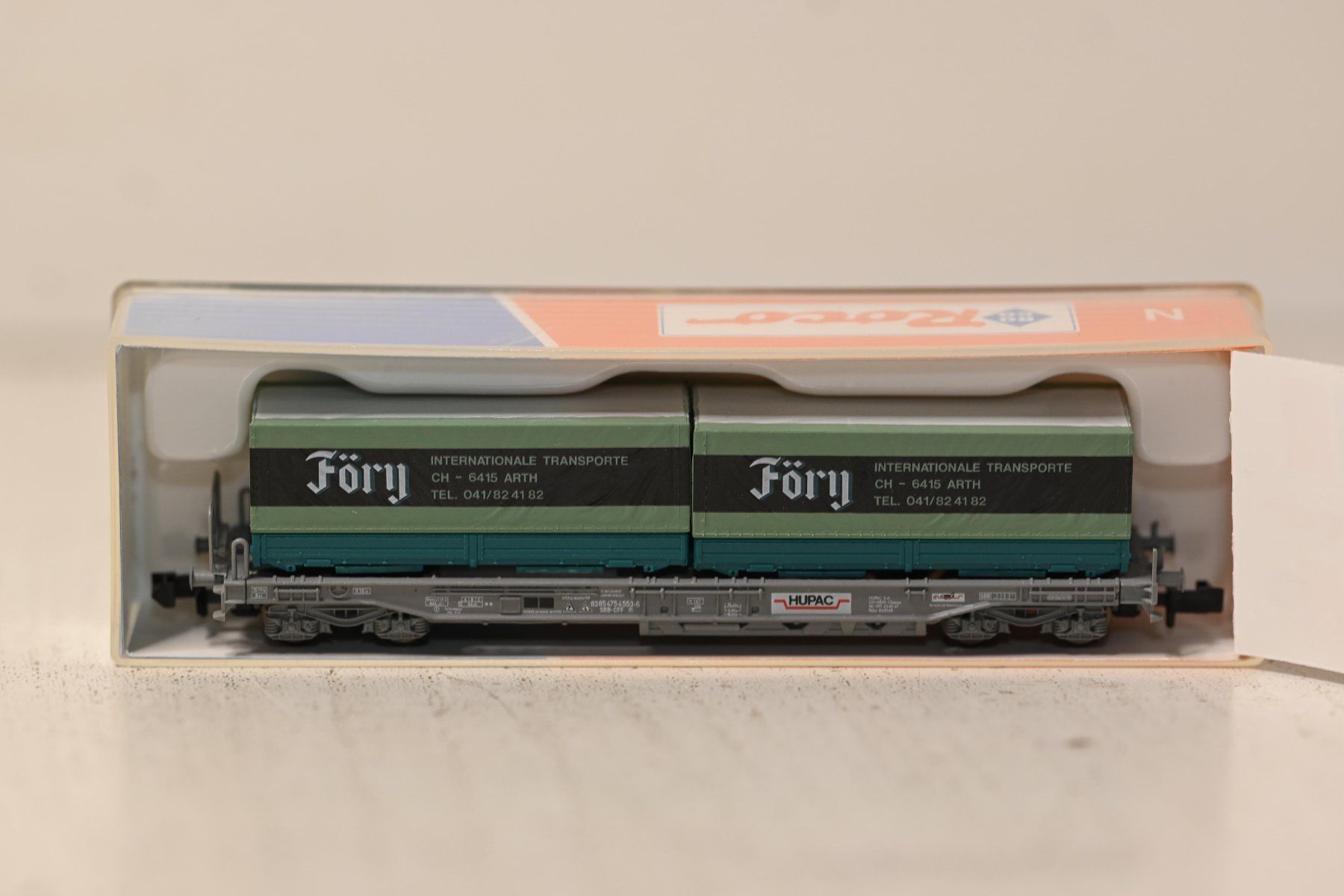 Roco Modellini di ferrovie: Föry HUPAC Roco Spur N mit OVP – Usato da Laupen ZH venduto da Zmoewe 5