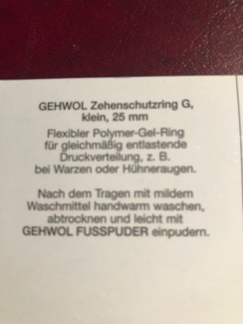 Pedicure: Zehenschutzring G klein.. – Nuovo e nell'imballaggio originale da Nottwil venduto da Frontal 4