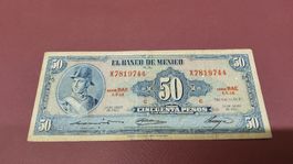 Mexiko 50 Pesos 1963  Banco de Mexico, Note Banknote