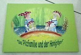 Die Pilzfamilie und der Honigtopf guter Zustand