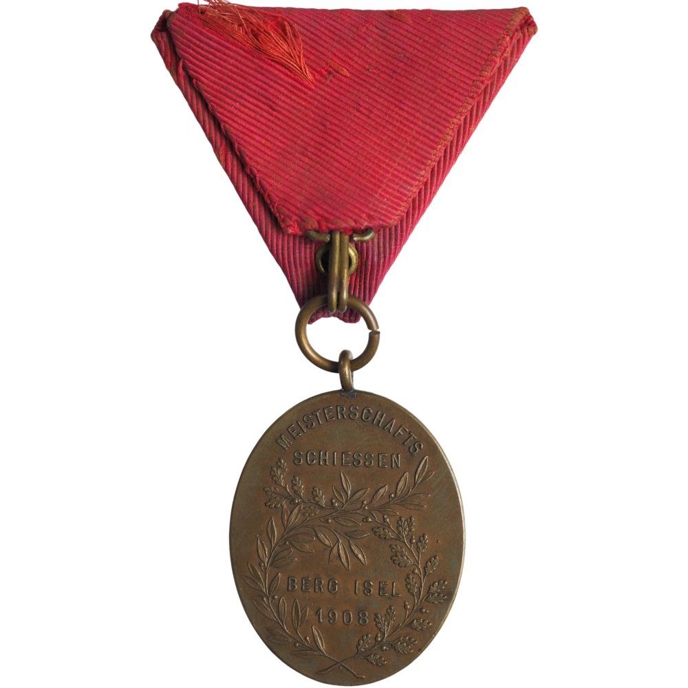 Medaglie: Österreich / Kaiserreich Bundesschießen Berg Isel 1908 – Usato da Liestal venduto da fibonaccis 1