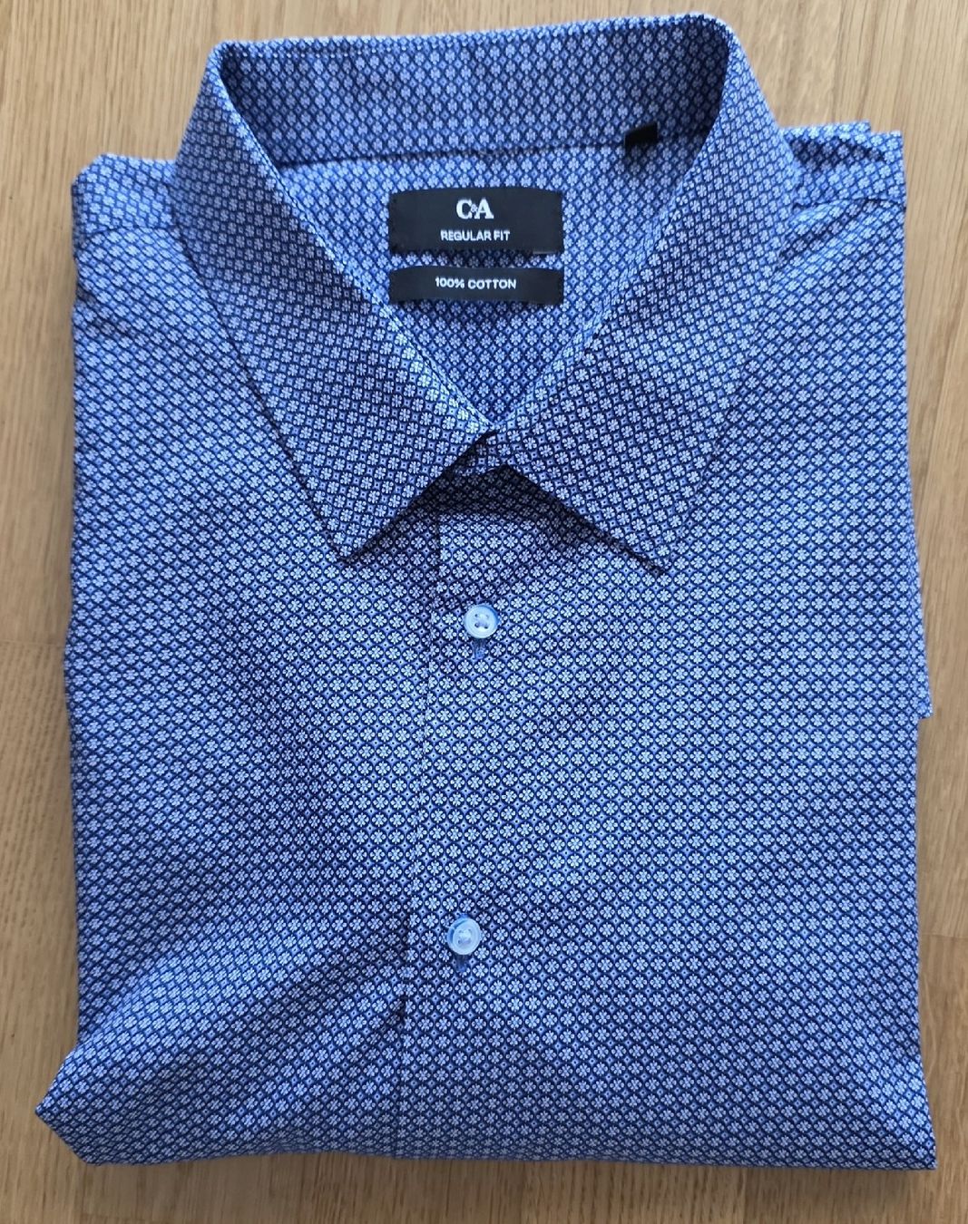 C&A Camicie: Herren Hemd,blau gemustert,Gr.XXL – Nuovo (secondo la descrizione) da Frauenfeld venduto da Bleeddragon