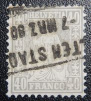 Schweiz Kat. 42 gest. 1878 Kat. 220 Fr.