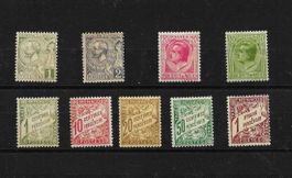 LOT MONACO FÜRST + TAXMARKEN um 1900