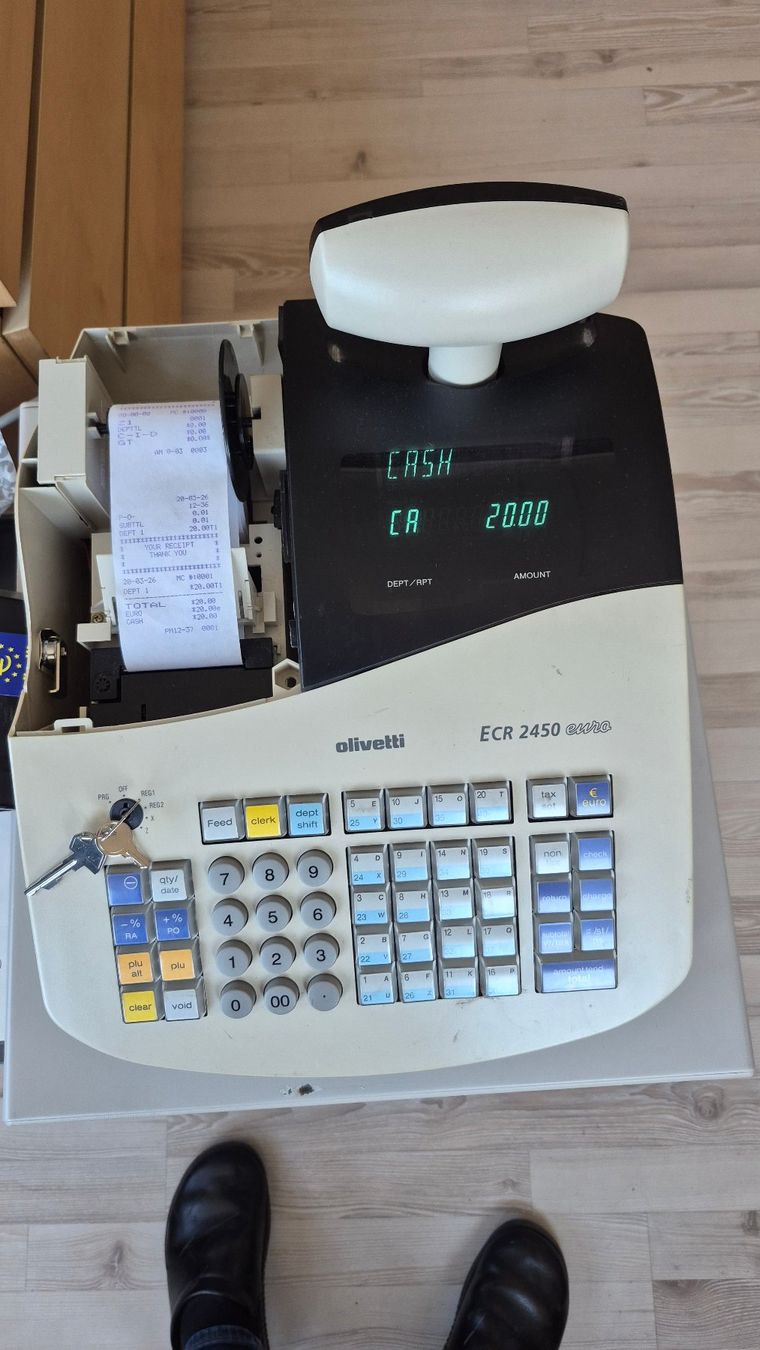 Olivetti Kassen: Registrierkasse - Olivetti ECR 2450, Euro – Gebraucht aus Au (ZH) von Shownow