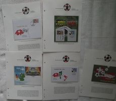 Fussball, WM-2006 und EM-2008 Briefe mit Gedenkfolder