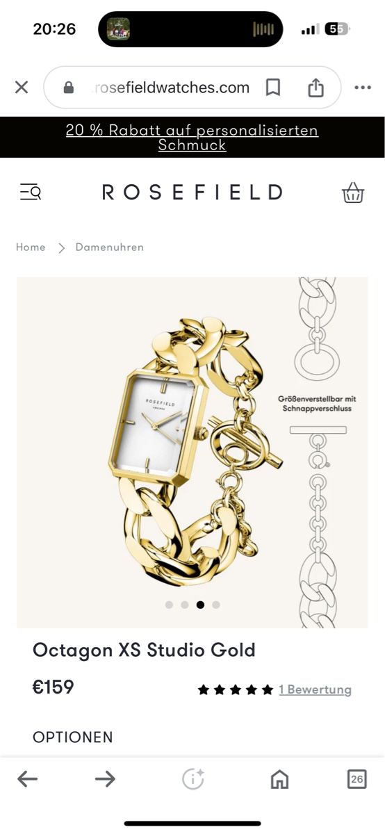 Orologi: Armbanduhr Rosefield – Nuovo (secondo la descrizione) da Maienfeld venduto da VinB 3