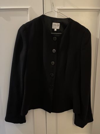 Armani Blazer Grösse 42 Schwarz Elegant Vintage
