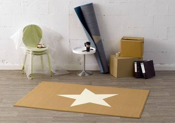 Tappeti: Design Velours Teppich-STERN BEIGE – Nuovo e nell'imballaggio originale da Rupperswil venduto da big-one-sale