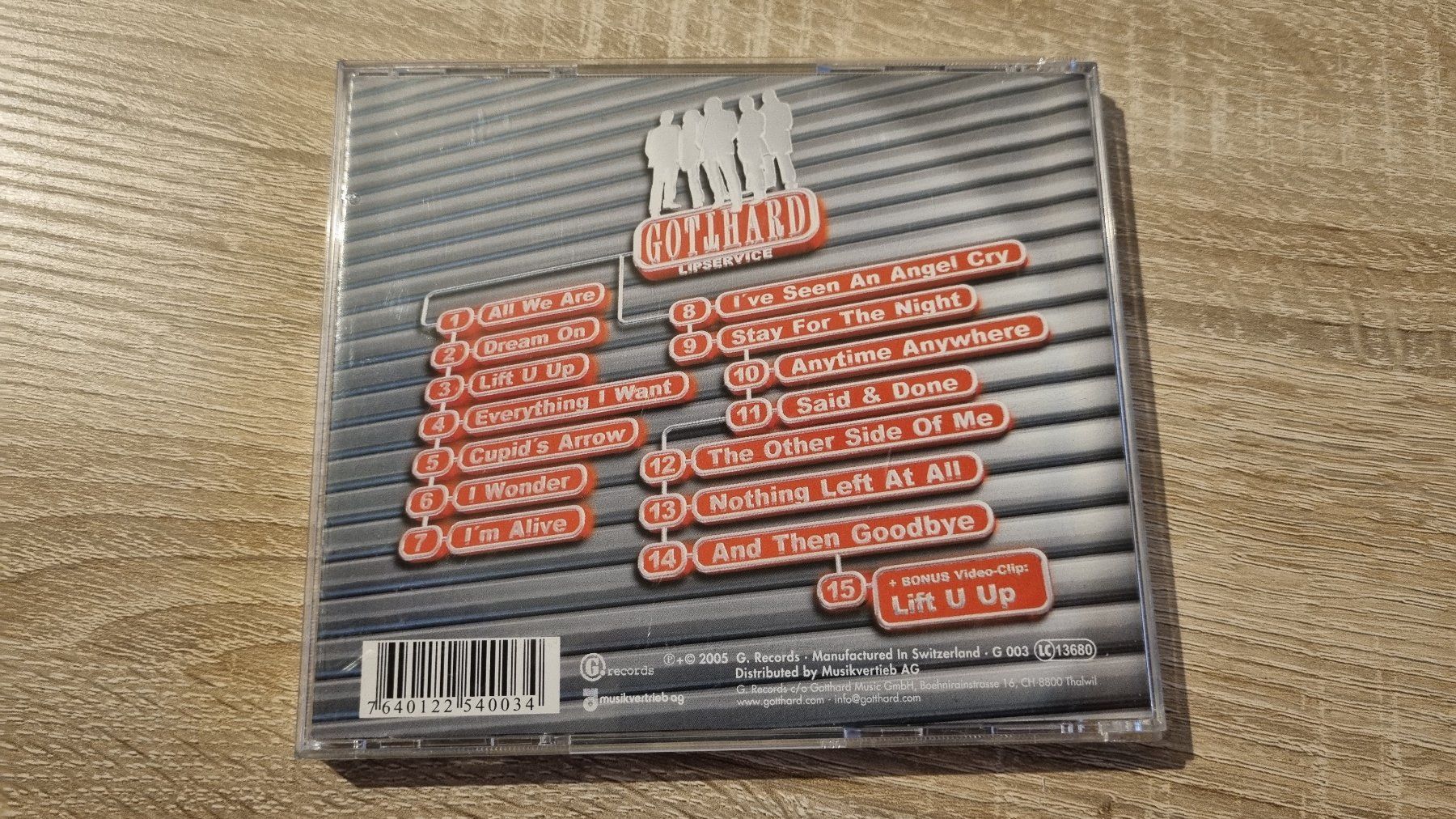 CD: Gotthard - Lipservice – Usato da Hagenbuch ZH venduto da lecterr55 2