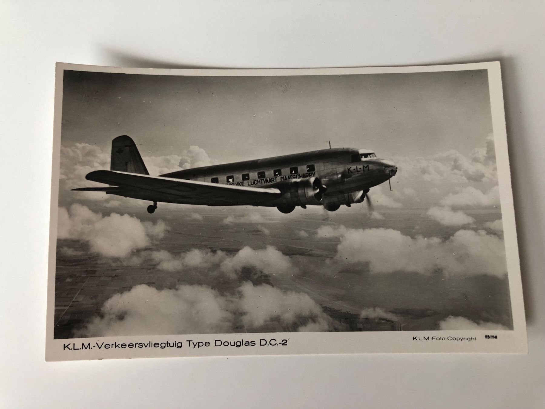 Cartoline postali: KLM Ansichtskarte DC-2 - sehr sauber – Nuovo (secondo la descrizione) da Lufingen venduto da Rac0