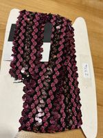 Textilband Bordüre mit Pailletten