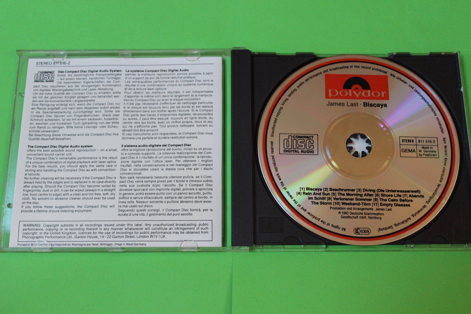 CDs: JAMES LAST - BISCAYA CD aus den 80ern – Gebraucht aus Tübach von JamesStone 3