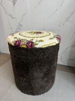Vintage Hocker mit Rosenmuster, Top Zustand!