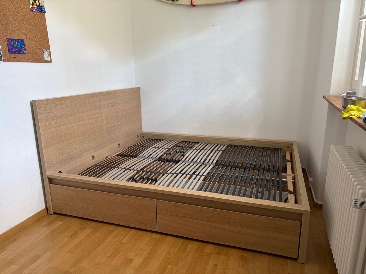 Ikea Letti: Bettgestell mit Schubladen 160x200 cm – Usato da Zürich venduto da bluetuesday 1