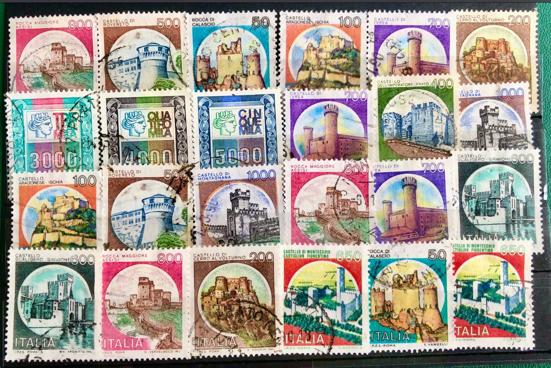 Tutti i francobolli: Italien Briefmarken mit Stempel     – Usato da Aarau venduto da Angi-007