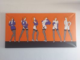 Pop Art Pin up girl - Large Painting