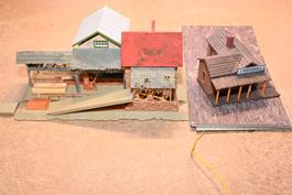 Sägewerk und Marshallhaus HO aus Anlagerückbau ohne OVP