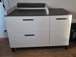 Kommode mit Wickelaufsatz, Wickelkommode Paidi Eliana