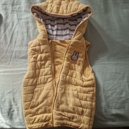 light padded vest gilet with hood for kids 98 3J