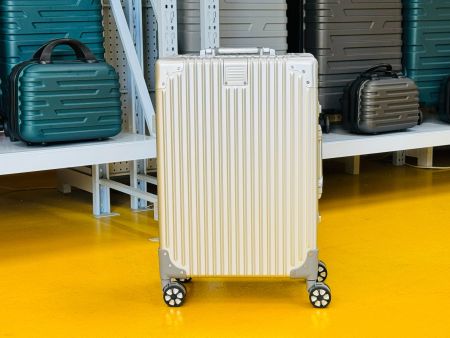 Aluminium Koffer gateBAG 55x36x22cm Handgepäck SILBER NEU