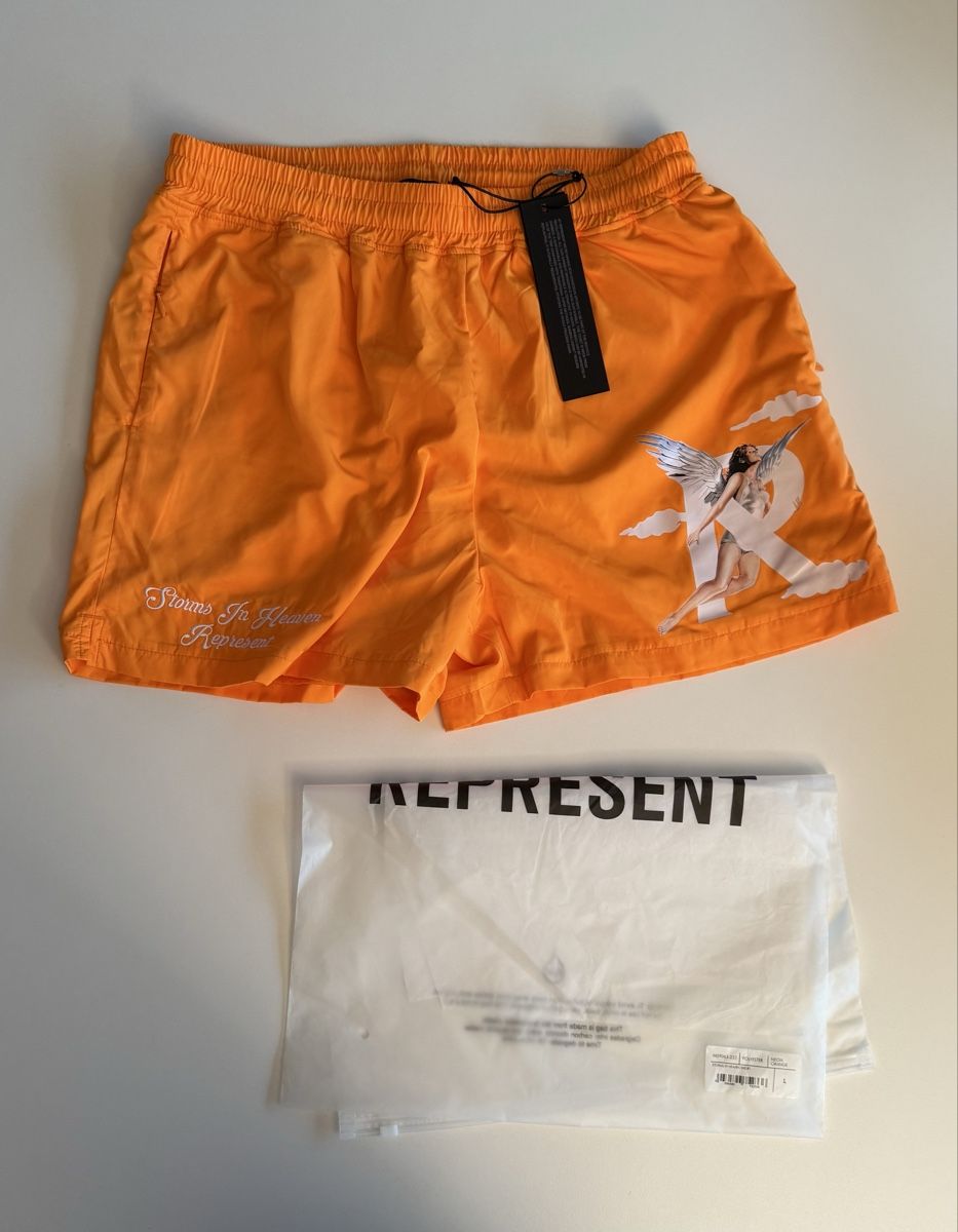 Represent Hosen: Shorts Represent storms in heaven men’s L – Neu und originalverpackt aus Savièse von Cedric007