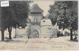 Solothurn - Baseltor - animee belebt Kinderwagen 1908