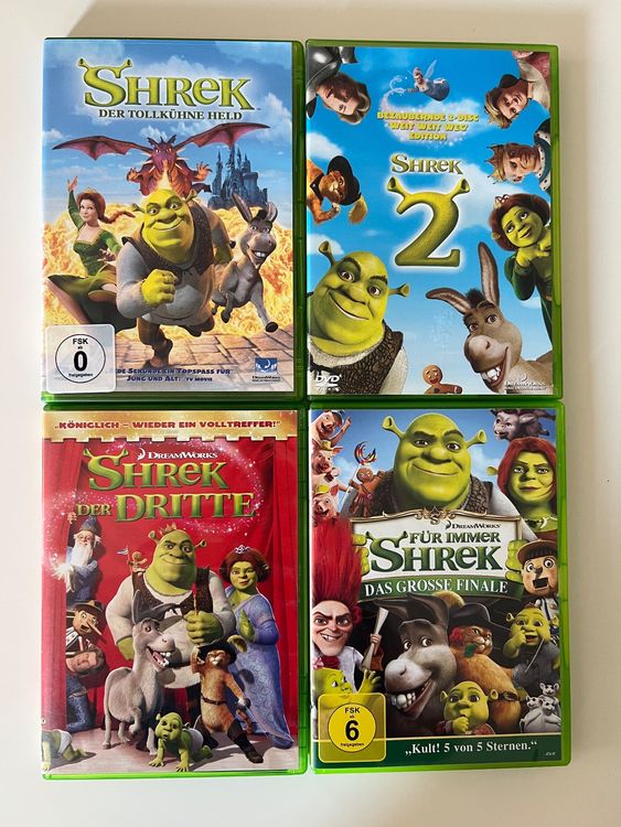 Shrek DVD Collection Teil 1-4 (Gebraucht) in Altstätten SG für CHF 10 ...