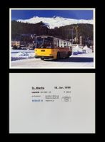 St.Moritz Oberengadin Postauto Saurer RH580-25 Foto Ausdruck