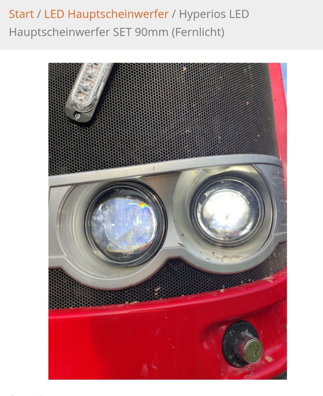 Accessori per altri veicoli: Hyperios LED Hauptscheinwerfer SET 90mm (Fernlicht) – Nuovo (secondo la descrizione) da Brittern venduto da aeb_6mw6 3