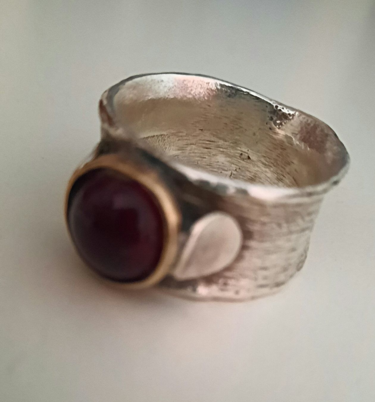 Ringe: Silberring mit grosses Granat – Gebraucht aus Reinach BL von sunstar19 1
