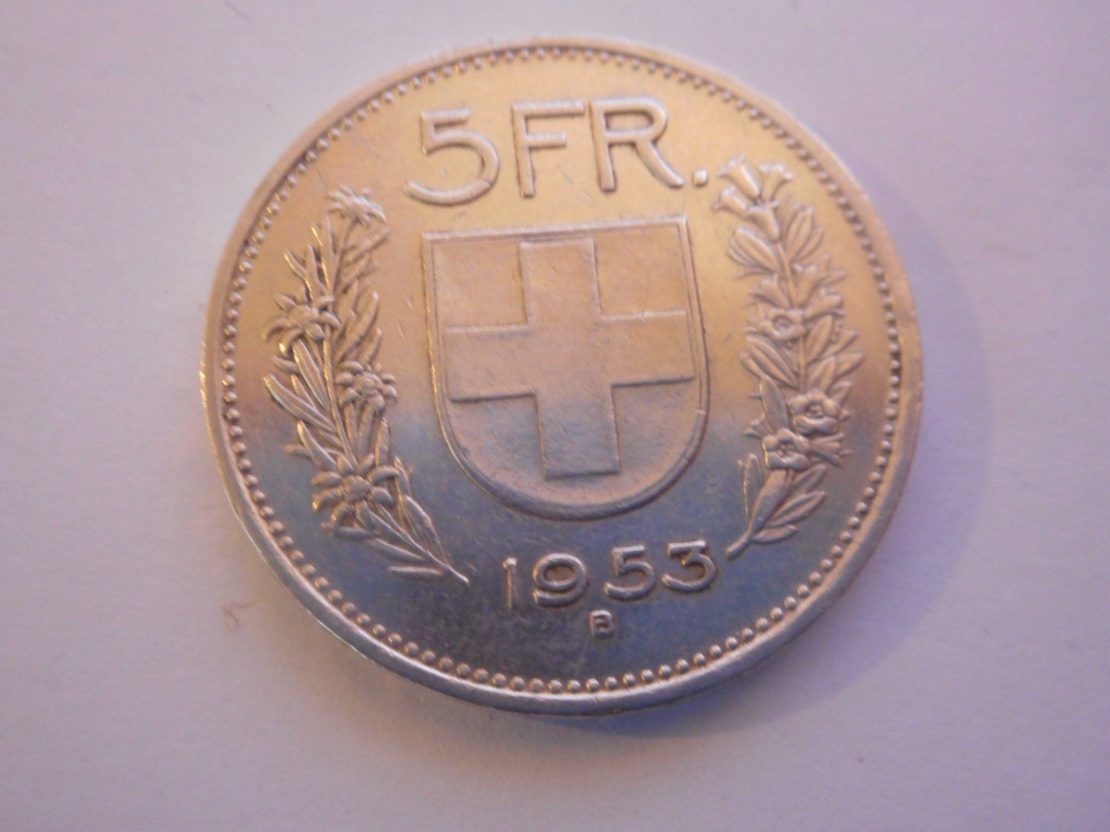 Toutes les monnaies: 5 Fr. 1953 silber – D'occasion à Kriegstetten par pizlad2010 1