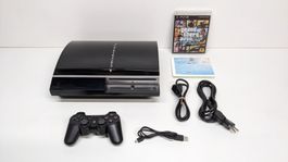 Sony PlayStation 3 mit Controller und GTA V