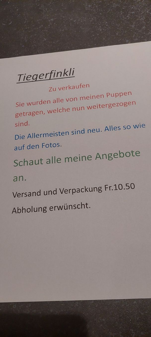 Tiger Swiss Schuhe für Jungen: Tiegerfinkli original  Grösse Nr.17 – Neu (gemäss Beschreibung) aus Muri AG von nindo1 6