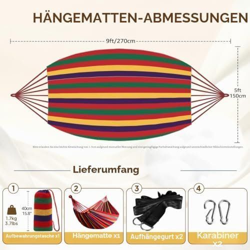 Hamac: Haengematte Baumwolle – Neuf avec emballage d'origine à Hundwil par tec_mm27 3