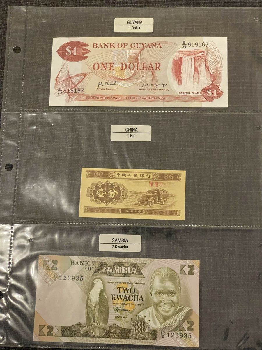 Banconote: 6 Banknoten aus aller Welt – Nuovo (secondo la descrizione) da Zweidlen venduto da EuroCoins