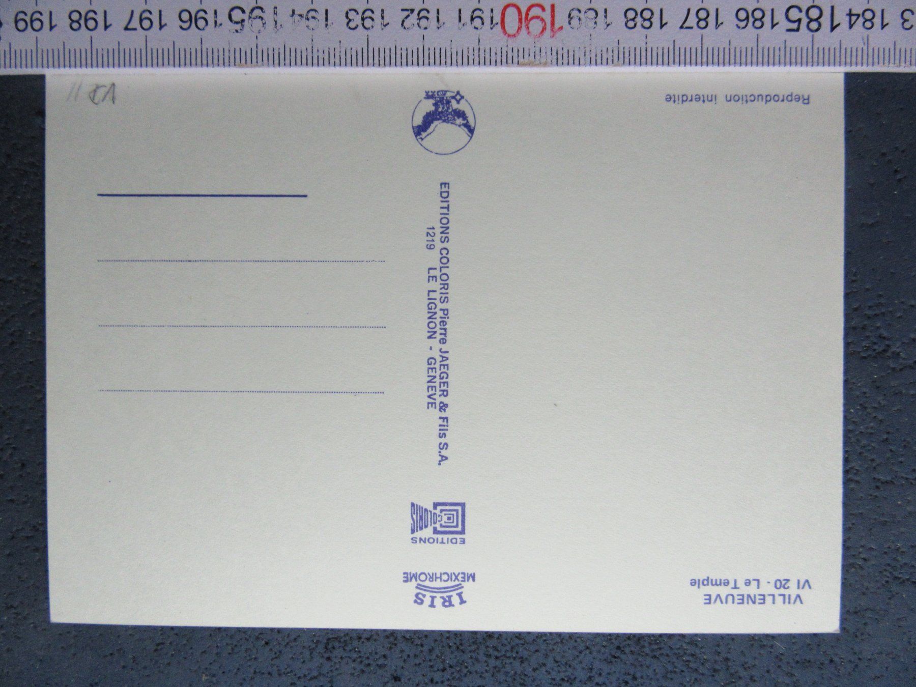 Cartoline postali: VILLENEUVE LLE TEMPLE VD AK – Usato da Ettingen venduto da Hausi4711 1