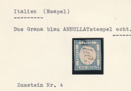 Italien-Neapel- ANNULAT-STEMPEL-Katalog Nr.4-Luxsuserhaltung