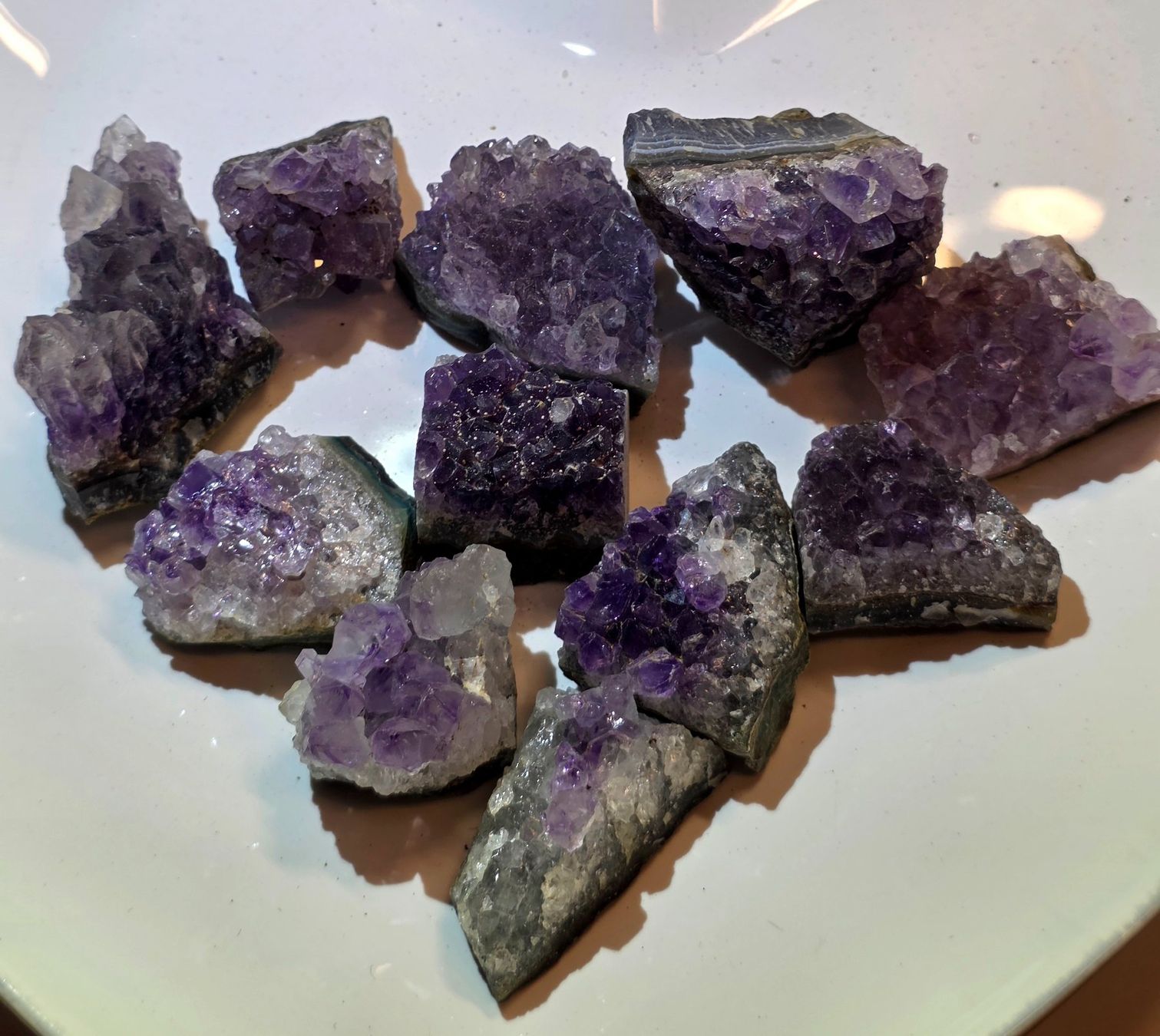 Minerali & Pietre curative: 11 Amethyst Stufen Set C 435g – Nuovo e nell'imballaggio originale da Matzingen venduto da Shay_Crystalz