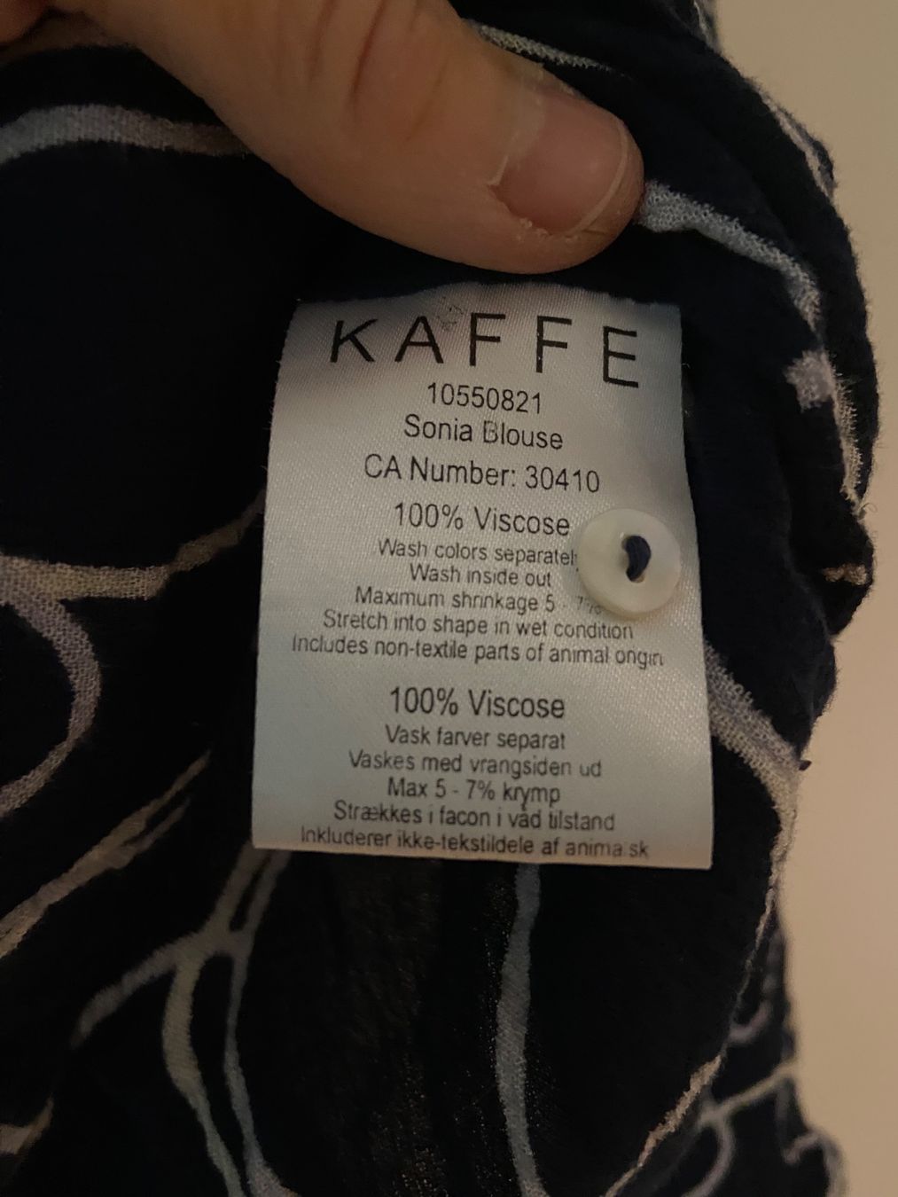 Camicette: Leichte Bluse, Grösse 36 - Marke Kaffe – Usato da Zürich venduto da bia_8hxd 1